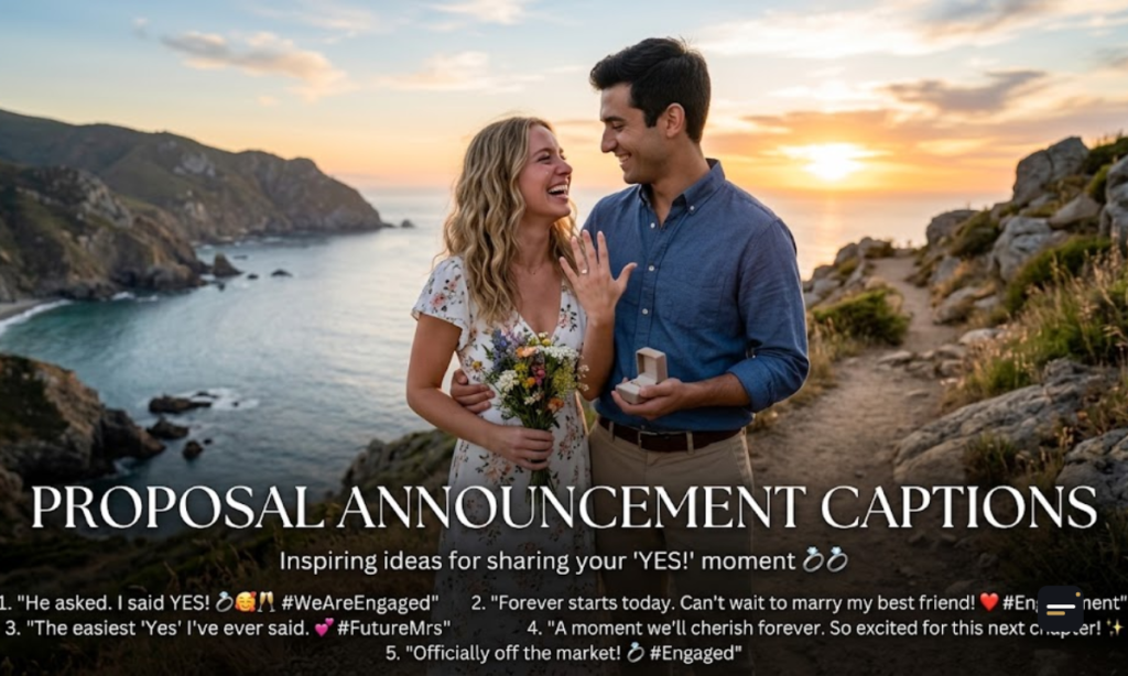 Proposal Announcement Captions