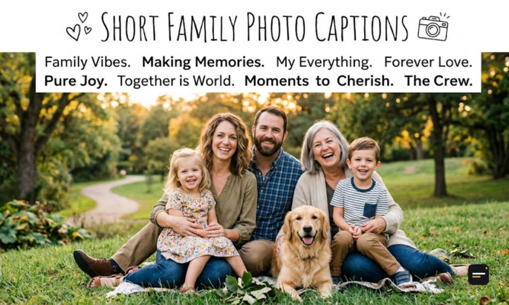 Short Family Photo Captions