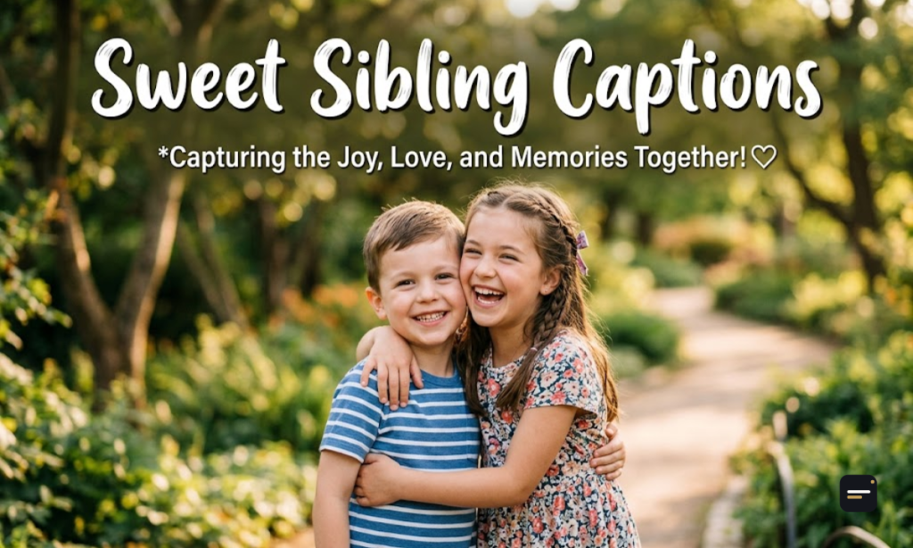 Sweet Sibling Captions