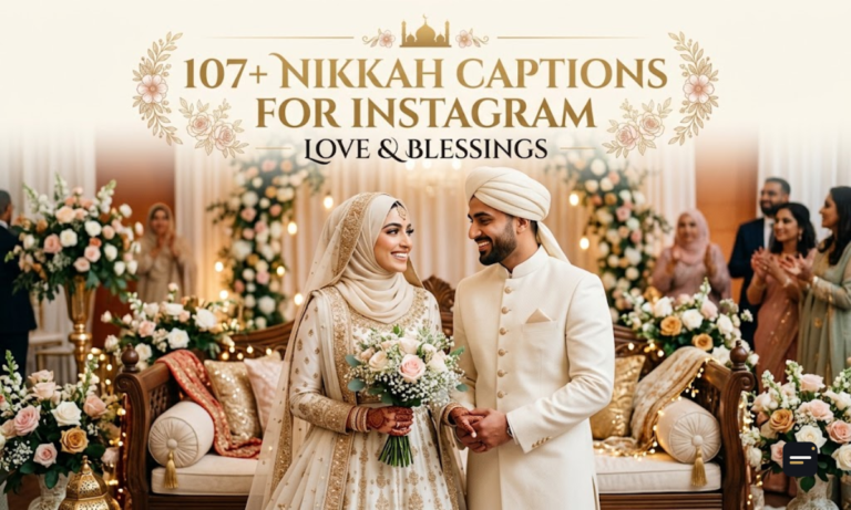 107+ Nikkah Captions for Instagram Love & Blessings