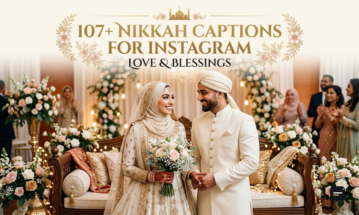 107+ Nikkah Captions for Instagram Love & Blessings