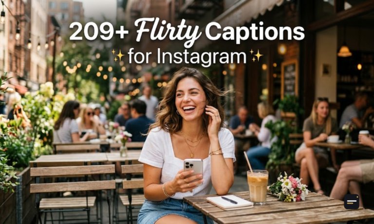209+ Flirty Captions for Instagram