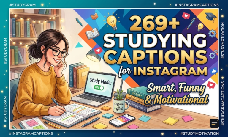 269+ Studying Captions for Instagram Smart, Funny & Motivational