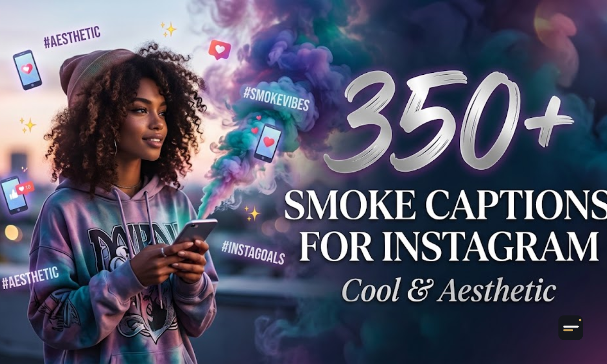 350+ Smoke Captions for Instagram Cool & Aesthetic