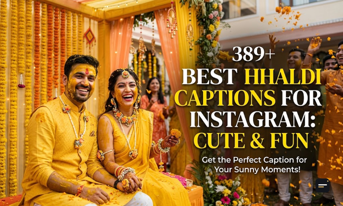 389+ Best Haldi Captions for Instagram Cute & Fun
