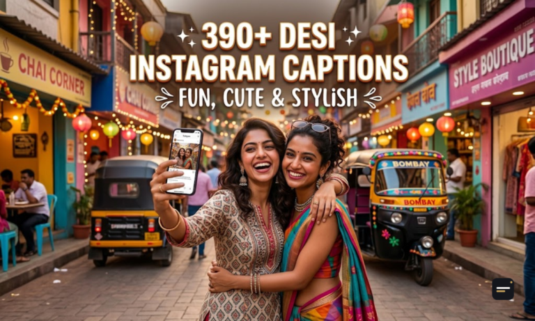 390+ Desi Instagram Captions Fun, Cute & Stylish