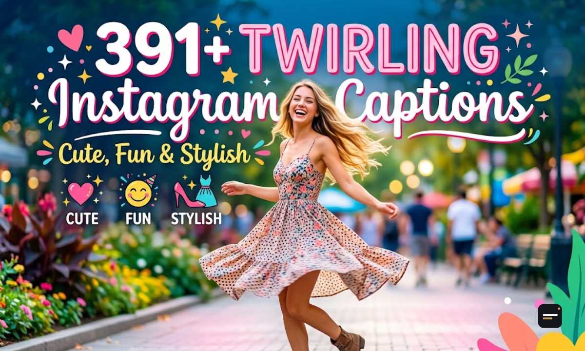 391+ Twirling Instagram Captions Cute, Fun & Stylish