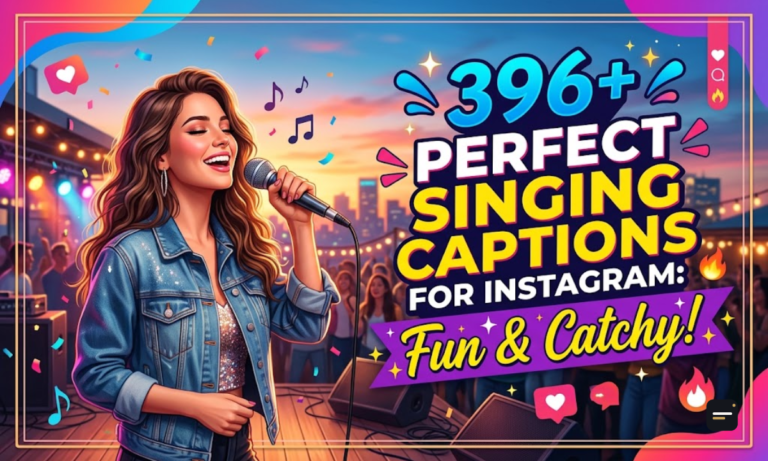 396+ Perfect Singing Captions for Instagram Fun & Catchy