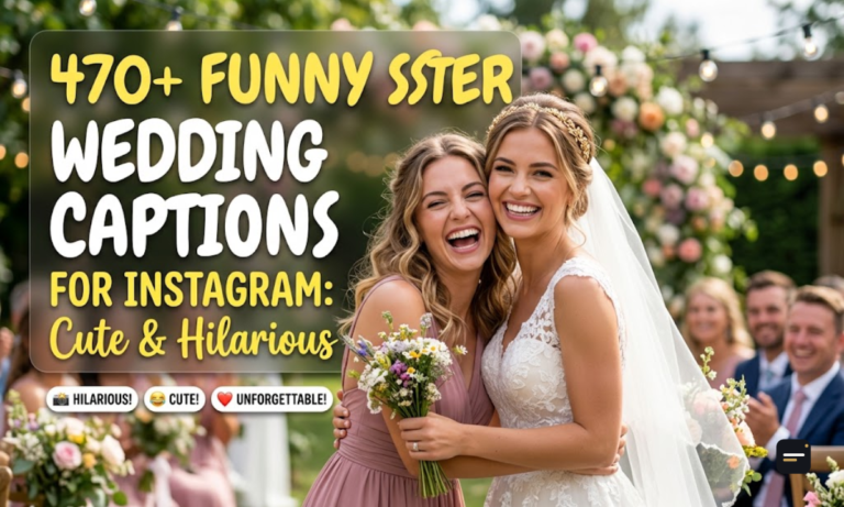 470+ Funny Sister Wedding Captions for Instagram Cute & Hilarious