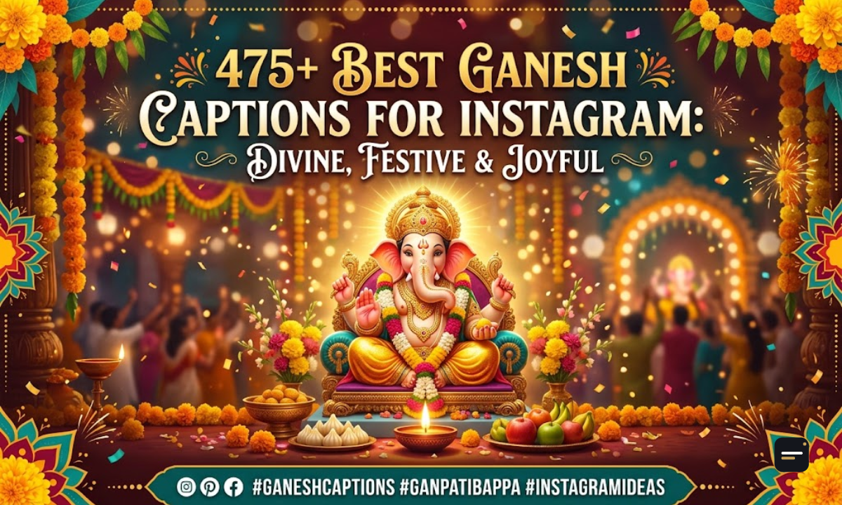 475+ Best Ganesh Captions for Instagram Divine, Festive & Joyful