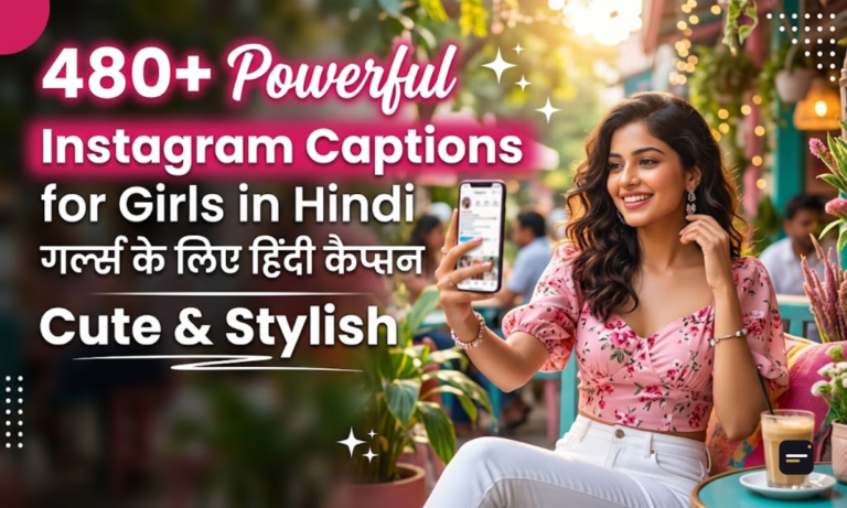 480+ Powerful Instagram Captions for Girls in Hindi Cute & Stylish