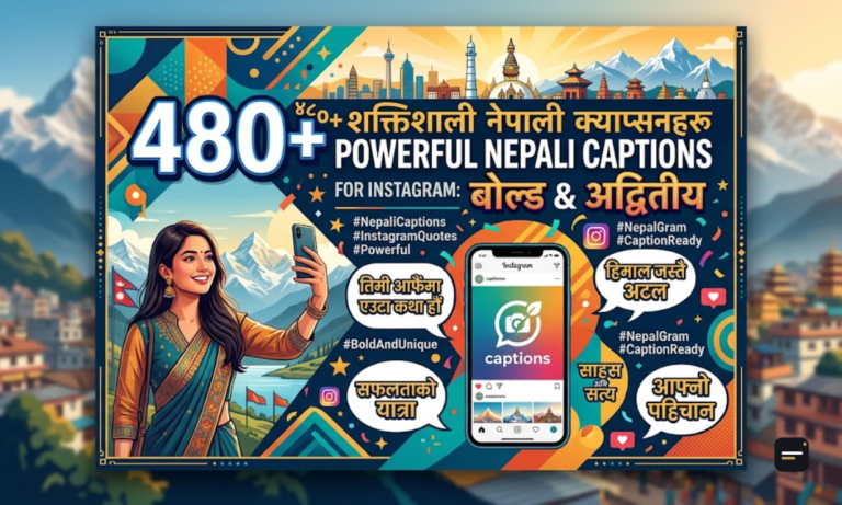 480+ Powerful Nepali Captions for Instagram Bold & Unique