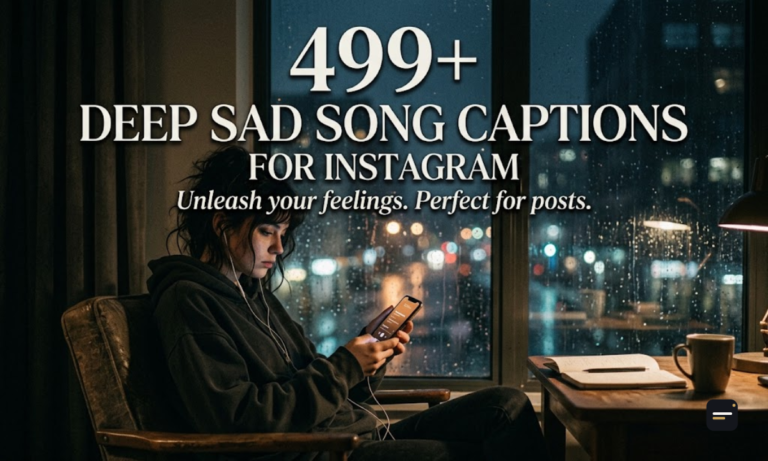 499+ Deep Sad Song Captions for Instagram