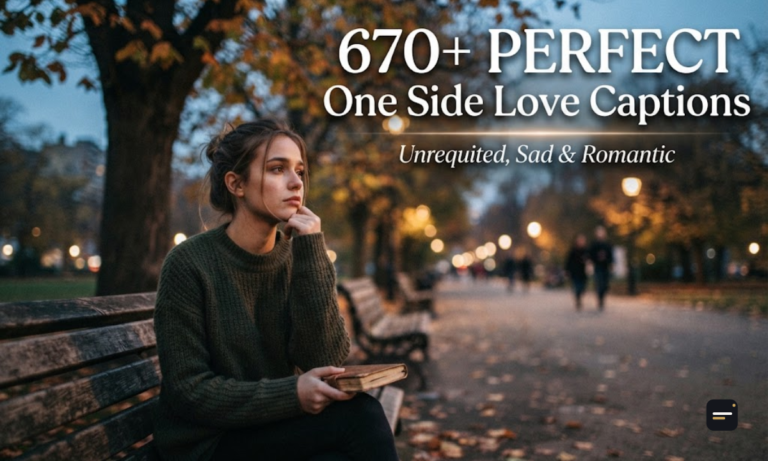 670+ Perfect One Side Love Captions Unrequited, Sad & Romantic