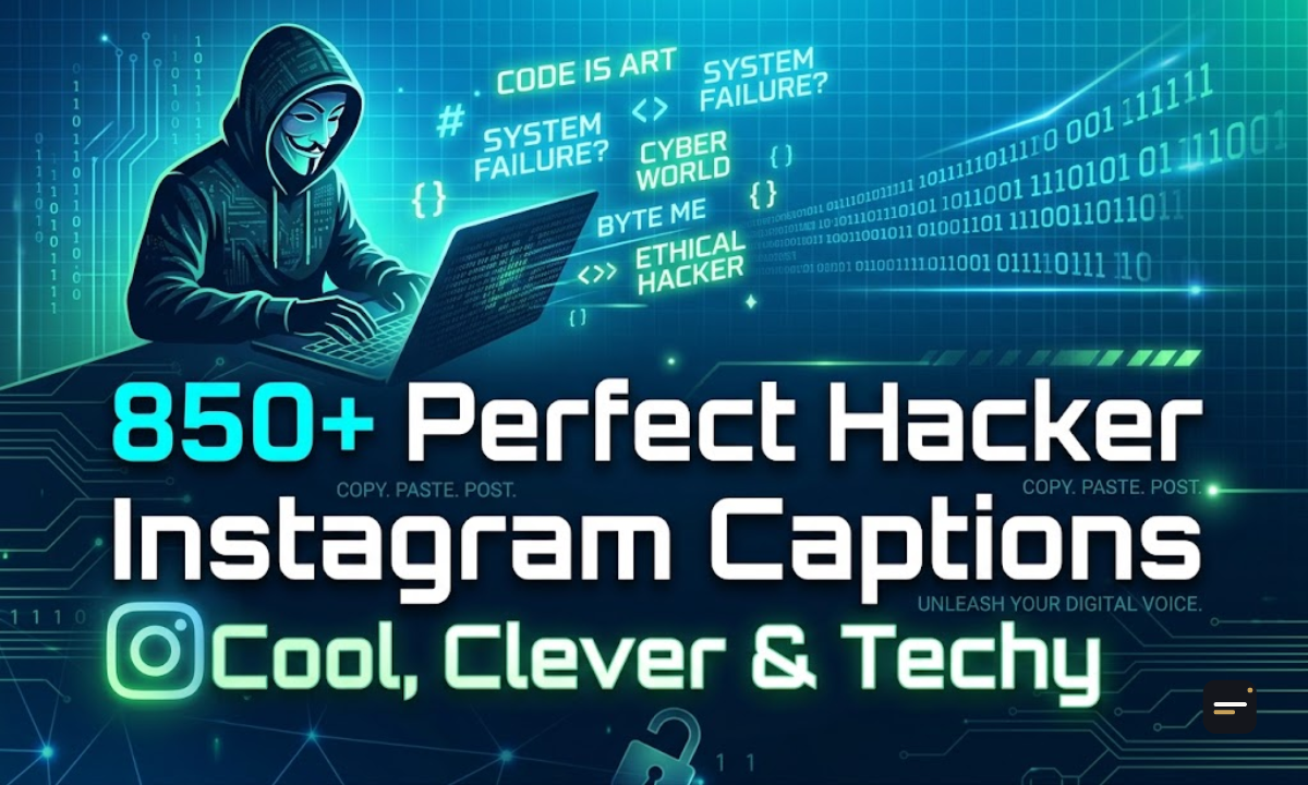 850+ Perfect Hacker Instagram Captions Cool, Clever & Techy
