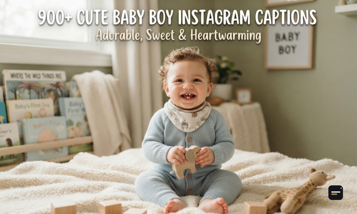 900+ Cute Baby Boy Instagram Captions Adorable, Sweet & Heartwarming