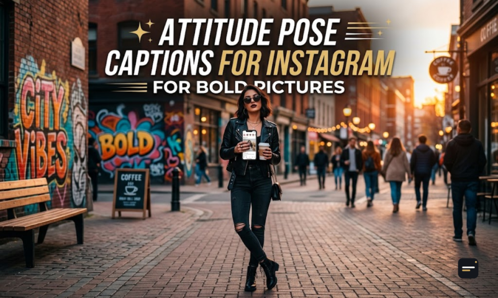 Attitude Pose Captions For Instagram For Bold Pictures