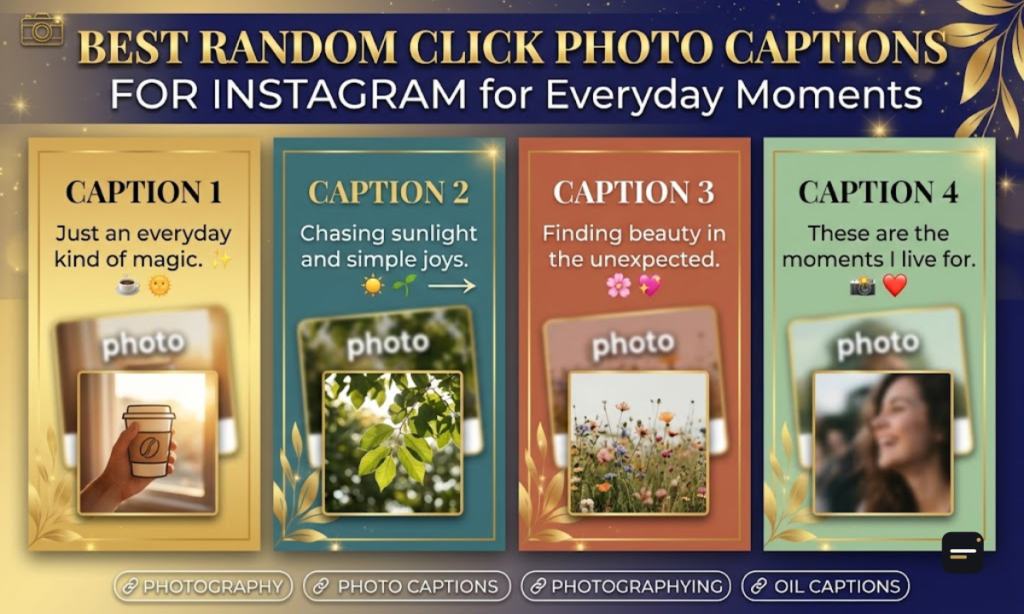 Best Random Click Photo Captions For Instagram for Everyday Moments