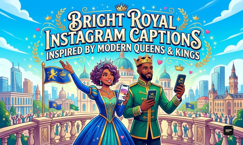 Bright Royal Instagram Captions Inspired by Modern Queens and Kings