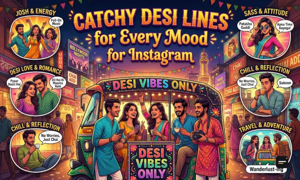 Catchy Desi Lines for Every Mood for Instagram