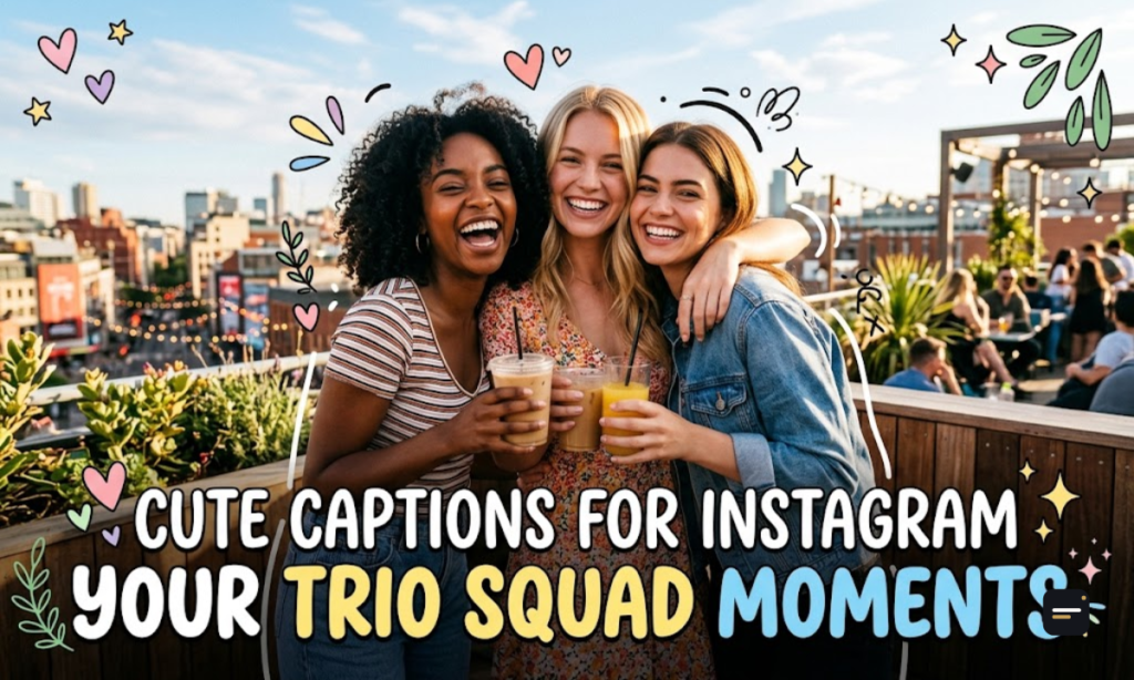 Cute Captions For Instagram Your Trio Squad Moments