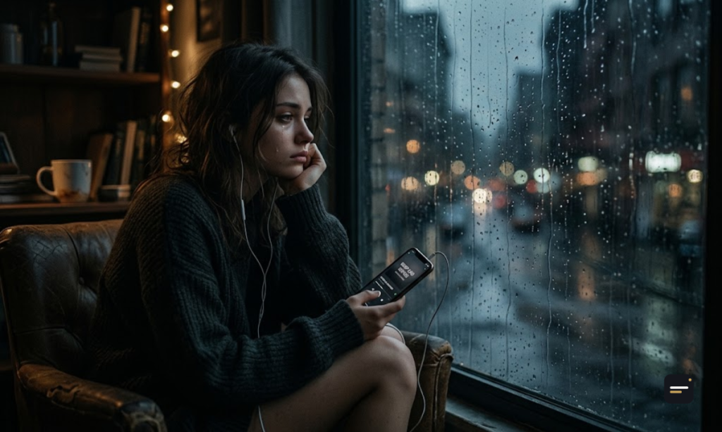 Deep Sad Song Captions in English