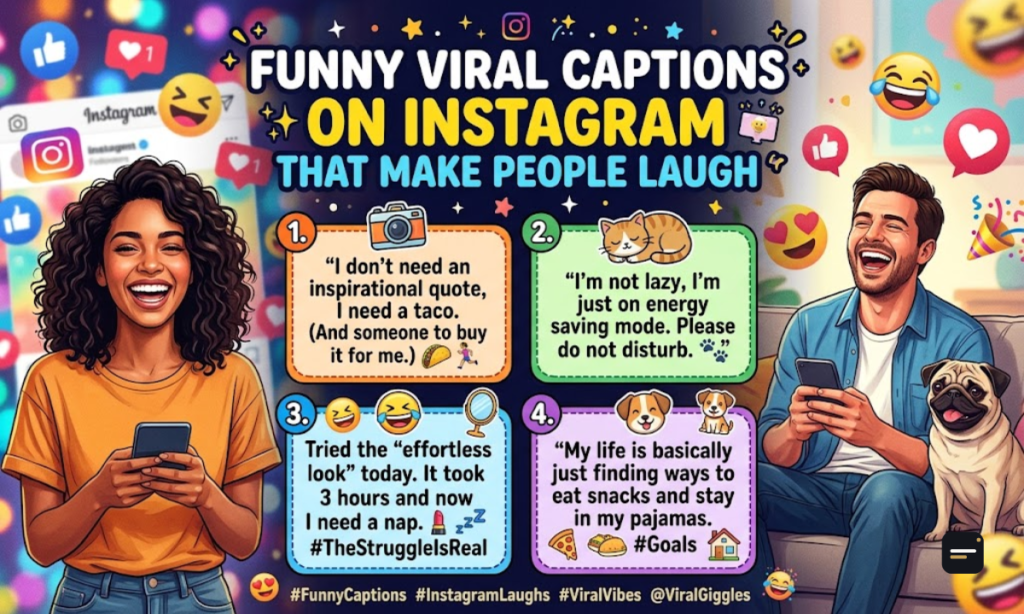 Funny Viral Captions On Instagram That Make People Laugh