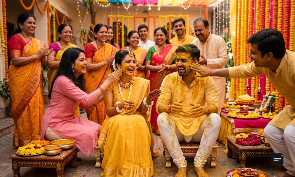 Haldi Captions Funny