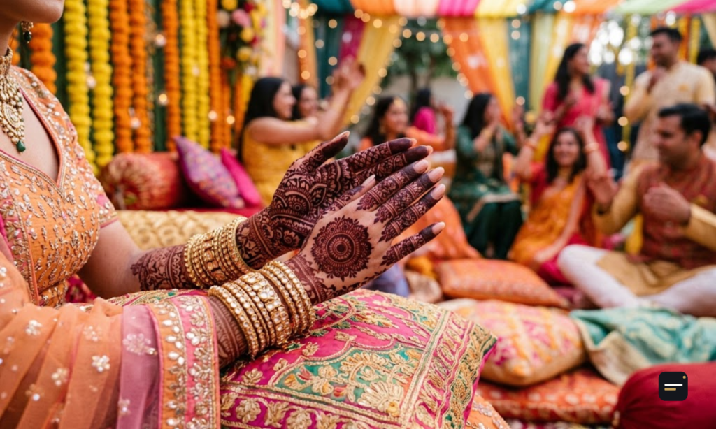 Mehndi Captions in Hindi for Instagram