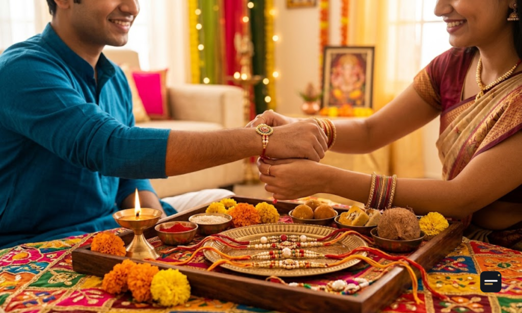 One Line Raksha Bandhan Puja Captions For Instagram For Quick Posts