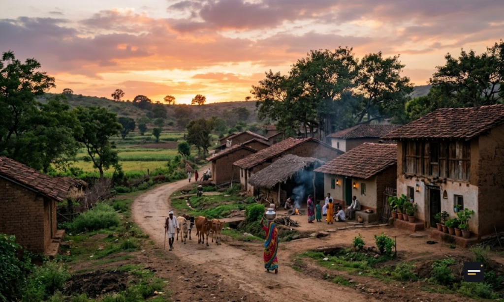 One Line Village Captions for Instagram That Speak Loud