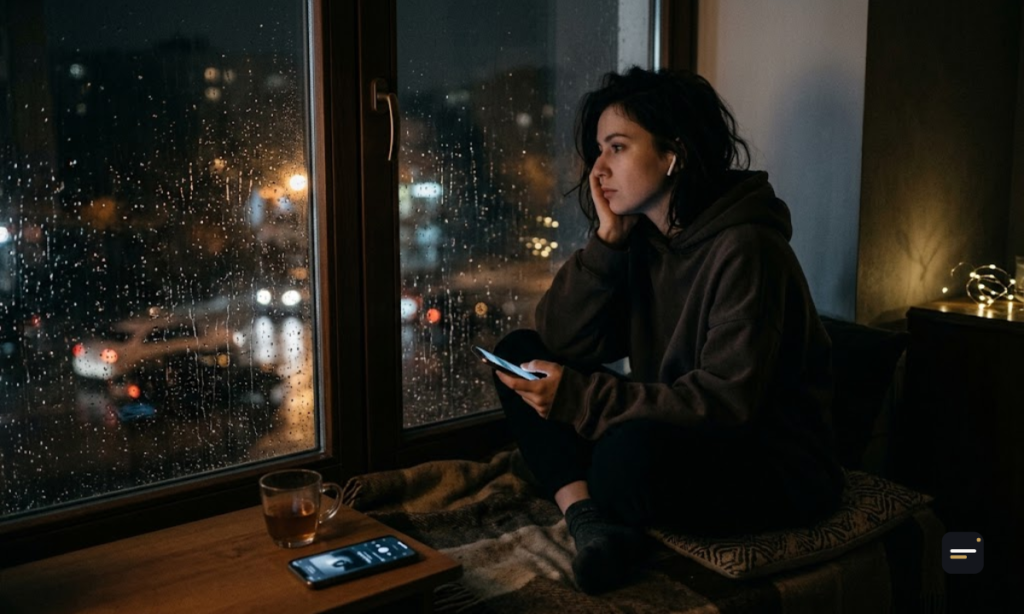Quiet Sad Song Captions for Instagram for Lonely Nights