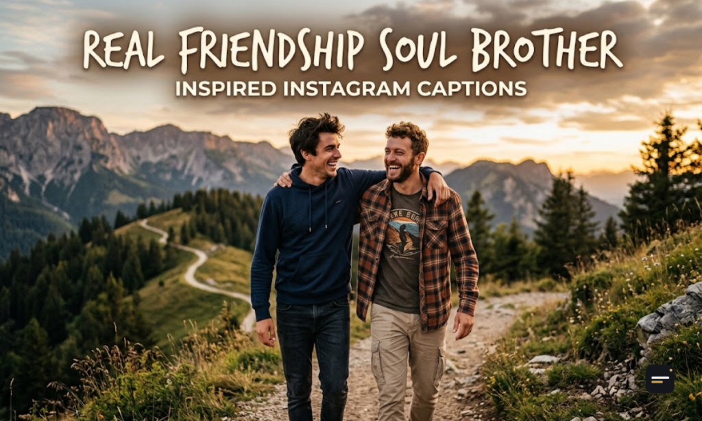 Real Friendship Soul Brother Captions for Instagram Posts