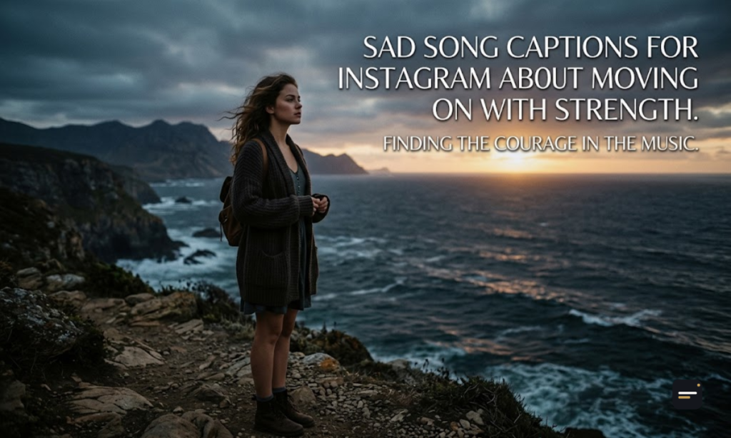 Sad Song Captions for Instagram About Moving On with Strength