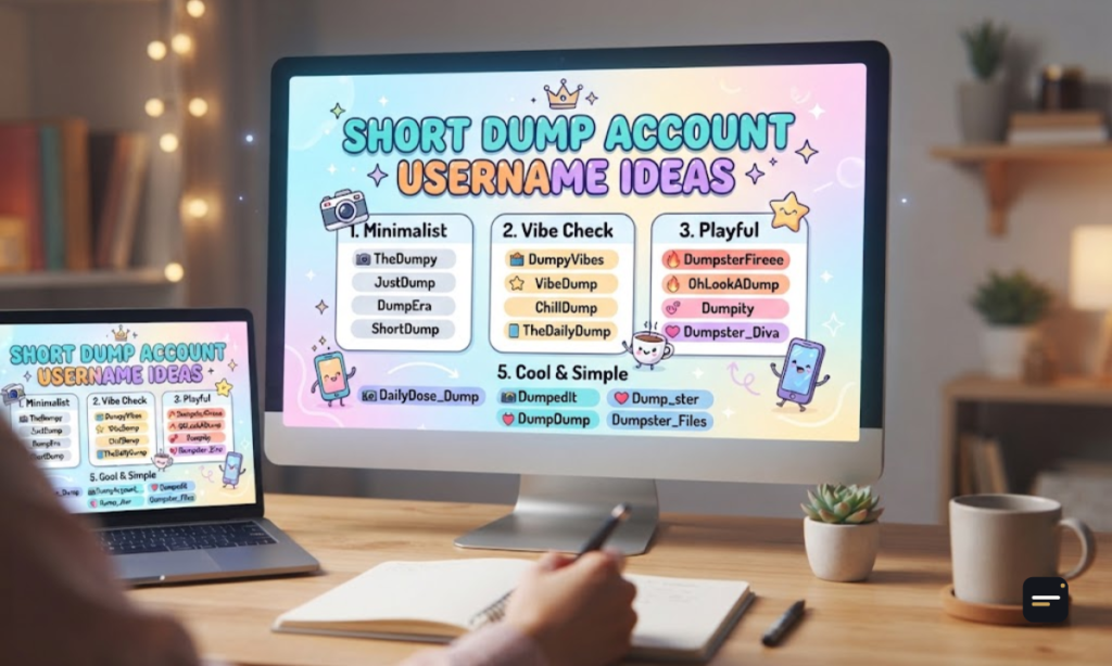 Short Dump Account Username Ideas