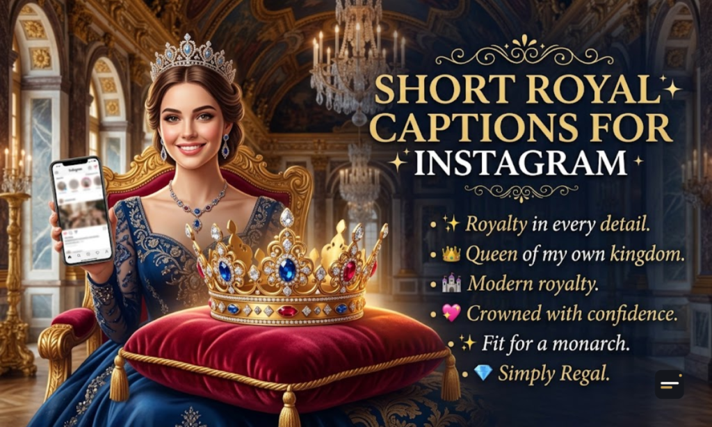 Short Royal Captions for Instagram
