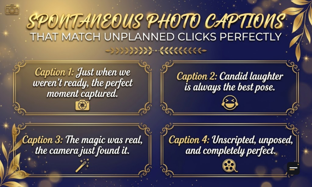 Spontaneous Photo Captions That Match Unplanned Clicks Perfectly