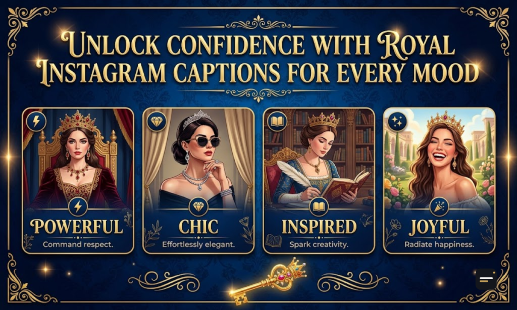 Unlock Confidence with Royal Instagram Captions for Every Mood