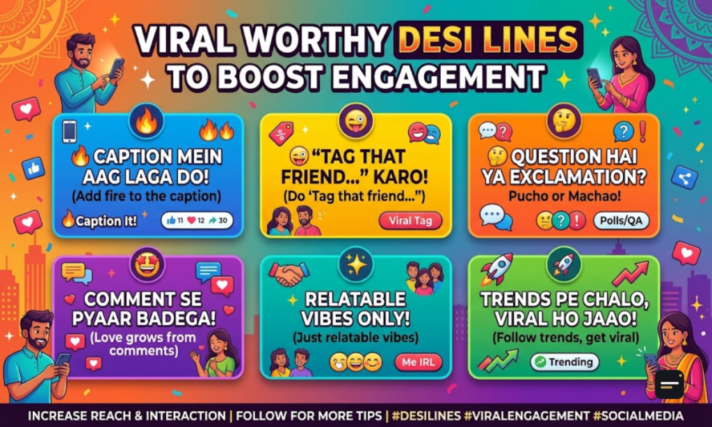 Viral Worthy Desi Lines to Boost Engagement