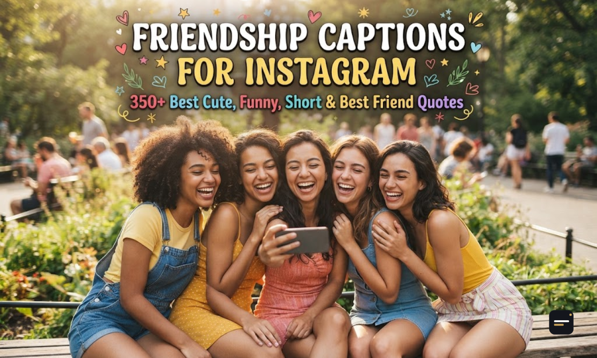 350+ Friendship Captions for Instagram Best Cute, Funny, Short & Best Friend Quotes