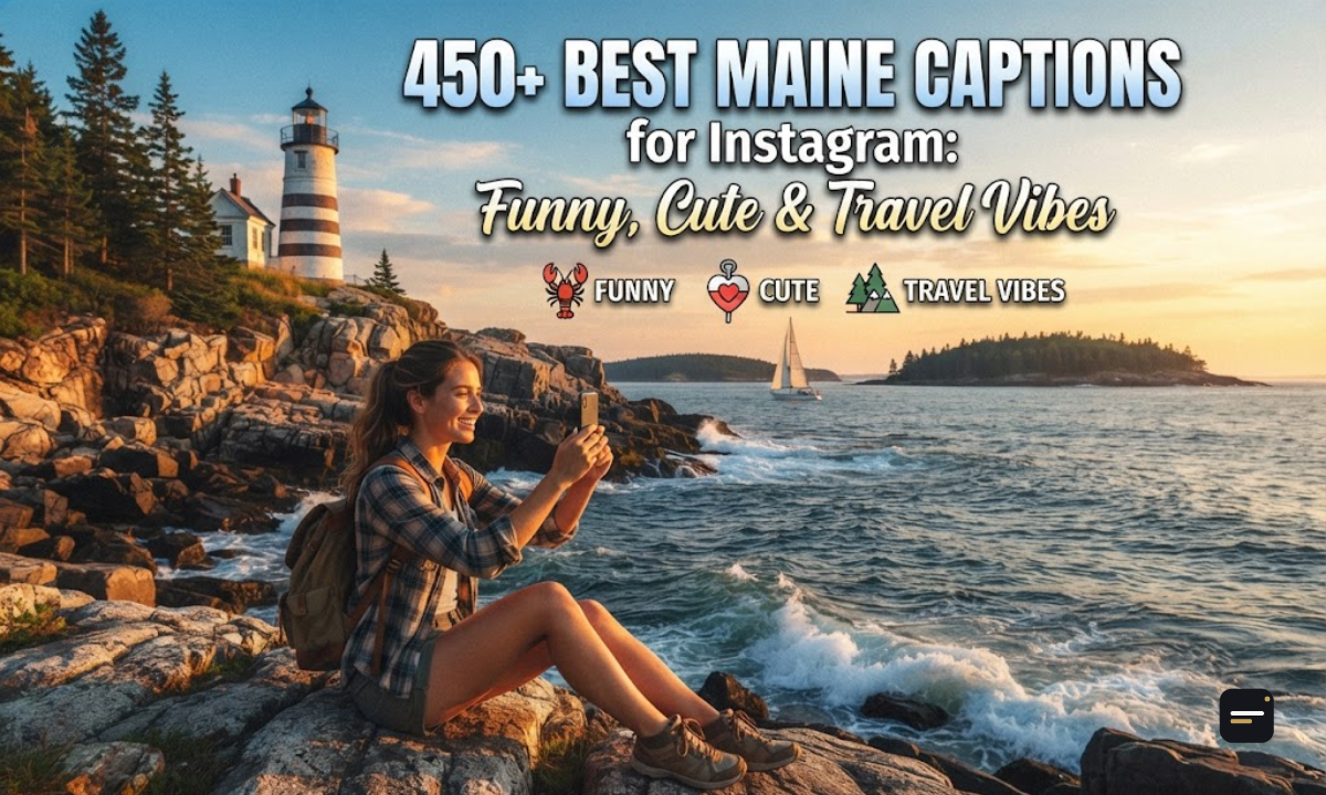 450+ Best Maine Captions for Instagram Funny, Cute & Travel Vibes