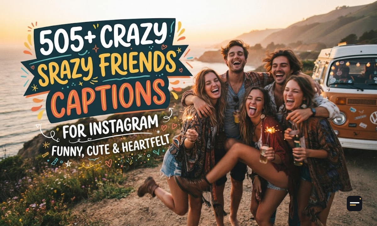 505+ Crazy Friends Captions for Instagram Funny, Cute & Heartfelt