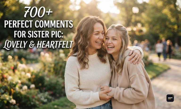 700+ Perfect Comments for Sister Pic Lovely & Heartfelt