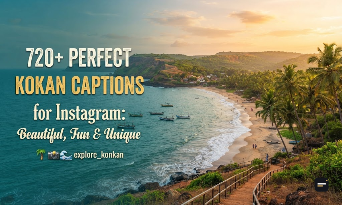 720+ Perfect Kokan Captions for Instagram Beautiful, Fun & Unique