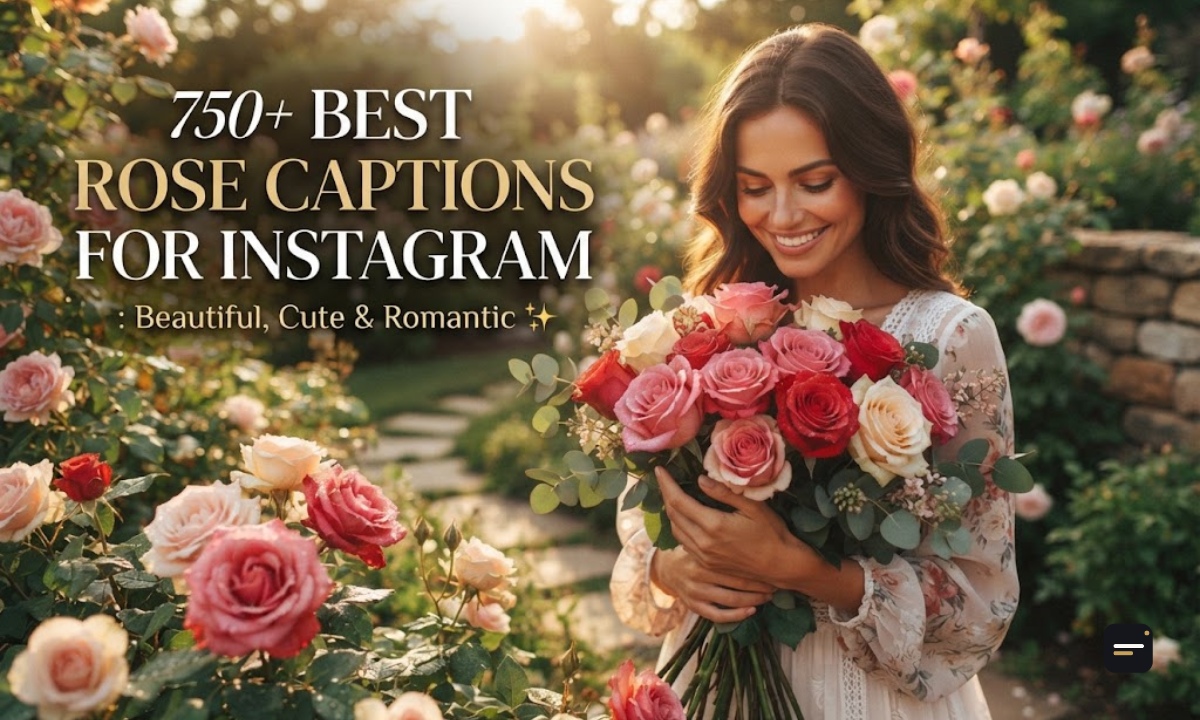 750+ Best Rose Captions for Instagram Beautiful, Cute & Romantic