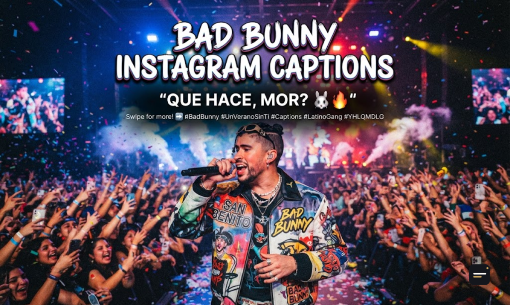Bad Bunny Instagram Captions