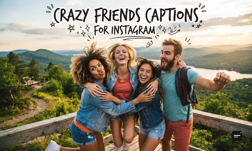 Crazy Friends Captions for Instagram