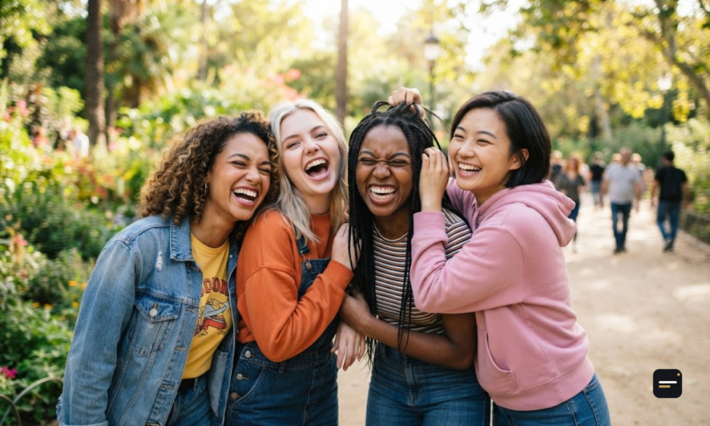 Cute Crazy Friends Captions