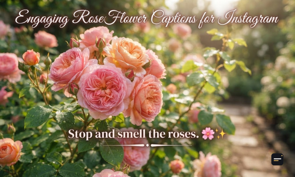 Engaging Rose Flower Captions for Instagram