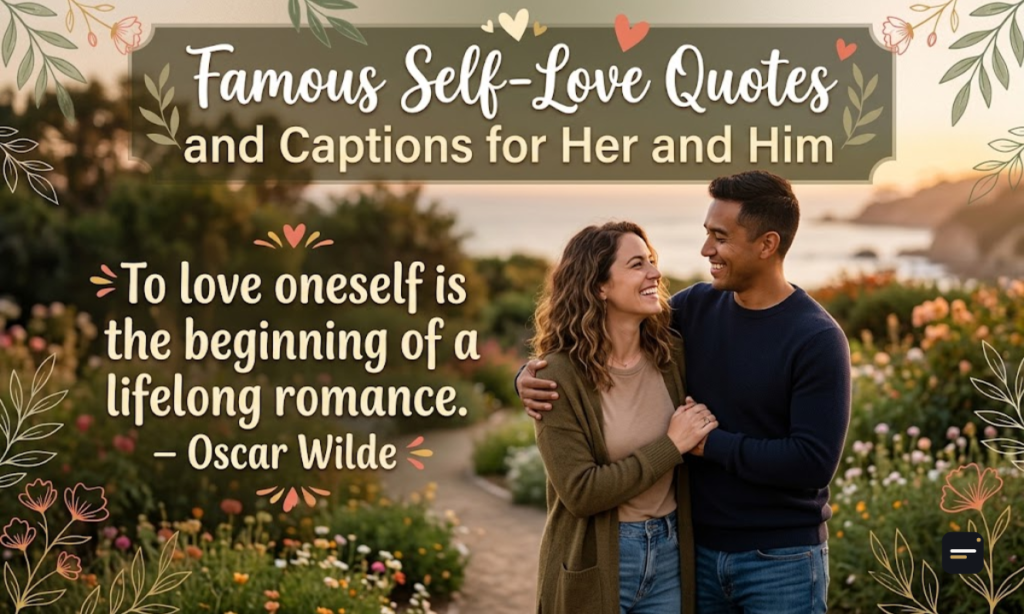 Famous Self-Love Quotes and Captions for Her and Him